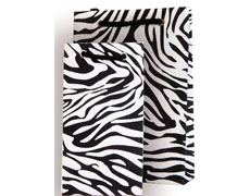 zebra print wine bag