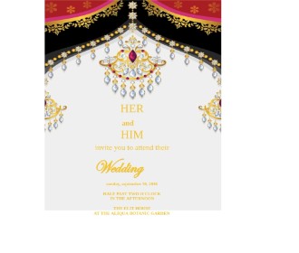 Traditional Indian wedding e card - 