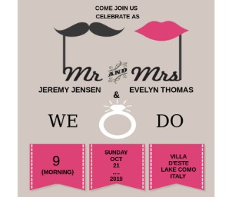 Fun and creative e card for wedding and save the date  - 