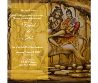 Shiv Parvati Wedding ecards - 
