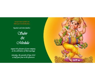 Ganesh Design wedding evite free - 