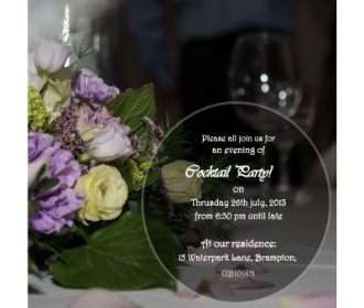 cocktail party invitation - 