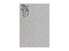 Wedding Invitation in Ivory and Silver with Ganesha design