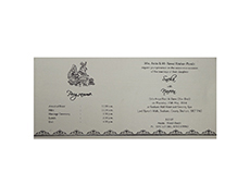 Ganesha design wedding card