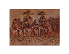 Hindu wedding card with Kalki & decorated Ganesha images