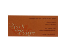 Multicolor Indian wedding card with Golden Flowers