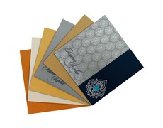 Indian wedding invite in Navy blue and silver grey