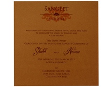 Indian wedding card in Maroon with Ganesha symbol