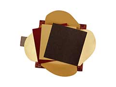 Maroon and Golden Ganesha Card in Gift wrap style