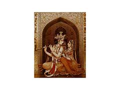 Royal Indian Wedding Card with Decorated God Images