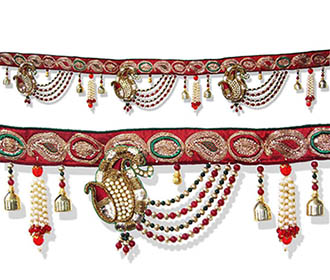 Bandhanwar in Paisley design with intricate bead work