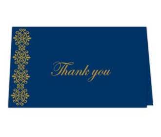 Thank you card  in Bl