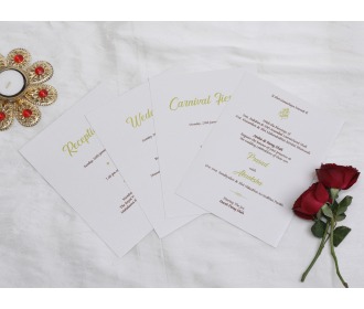 Beautiful Pista colored Fairyland wedding Invite