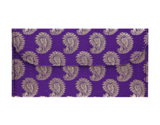 Purple And Golden Paisley Shagun Envelope
