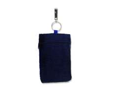 Blue with pearls Mobile Pouch