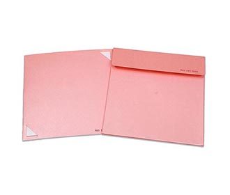 Bride & Groom Laser cut wedding invite in pink colour