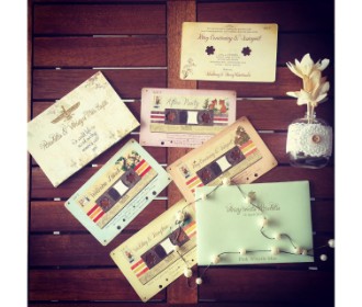  Old styled Cassette Wedding Invite - 