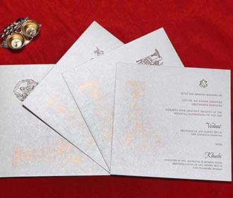 Christian Indian Wedding Invitation in Laser Cut Style