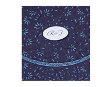 Classic Indian Wedding Cards in Blue & White Colour