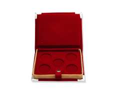 Coin box in Red velvet