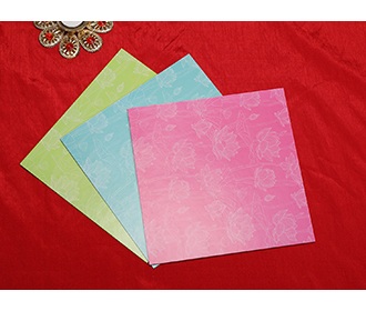 Designer Indian wedding Invitation in beautiful lotus theme