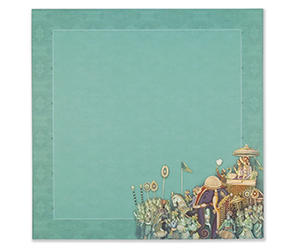 Designer royal indian wedding invitation in beautiful colours