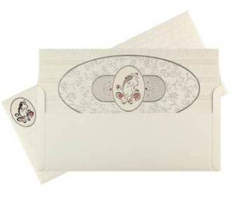 Elegant Ivory and Silver Card