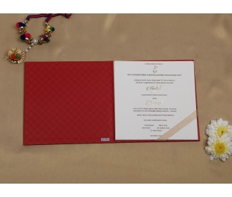 Elegant Mehroon colored wedding invite