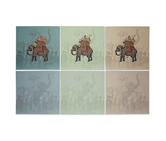 Elephant theme royal Indian wedding invitation card