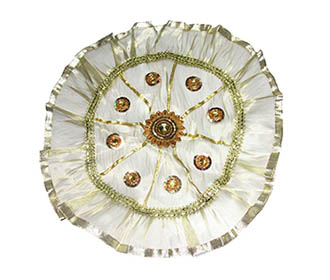 Gold tissue Thali Cov