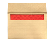 Golden Wedding Invitation Card in Royal Red Colour