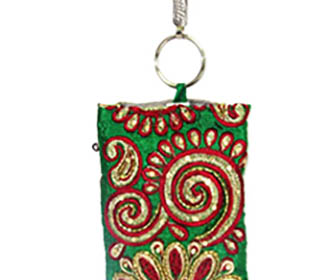 Green & Red Mobile Pouch