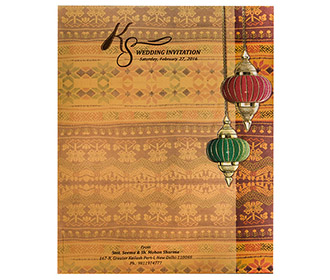 Indian Wedding Invitations in Traditional Design & Colors