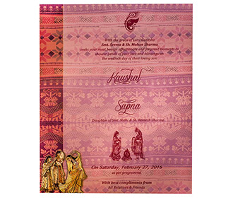 Indian Wedding Invitations in Traditional Design & Colors