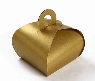 Indian Wedding Party Favor Box in Golden Color