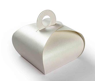 Indian Wedding Party Favor Box in Ivory Color