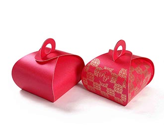 Indian Wedding Party Favor Box in Pink Color