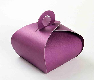Indian Wedding Party Favor Box in Purple Color