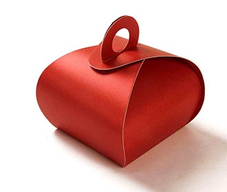 Indian Wedding Party Favor Box in Red Color