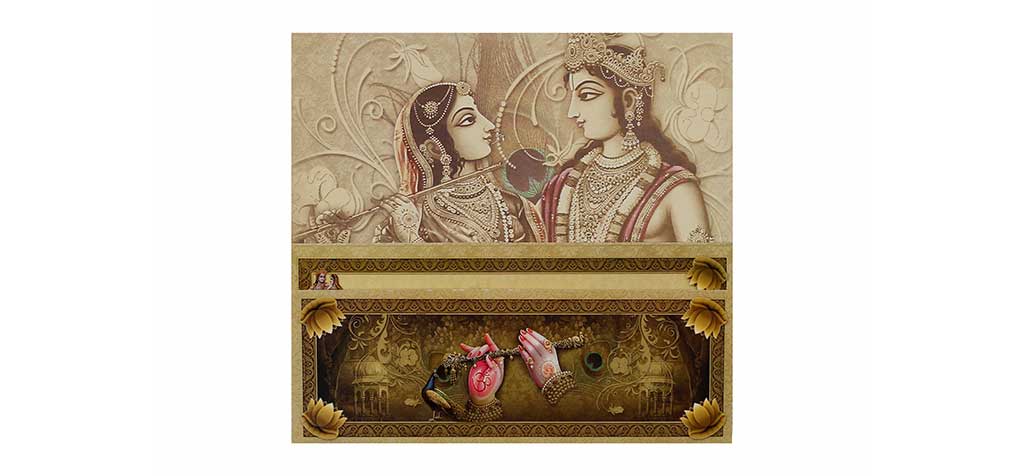 Hindu Wedding Card with Multiple God Images - Click Image to Close