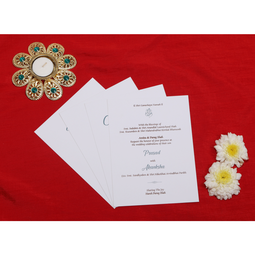 Beautiful Grey colored Fairyland wedding invite - Click Image to Close