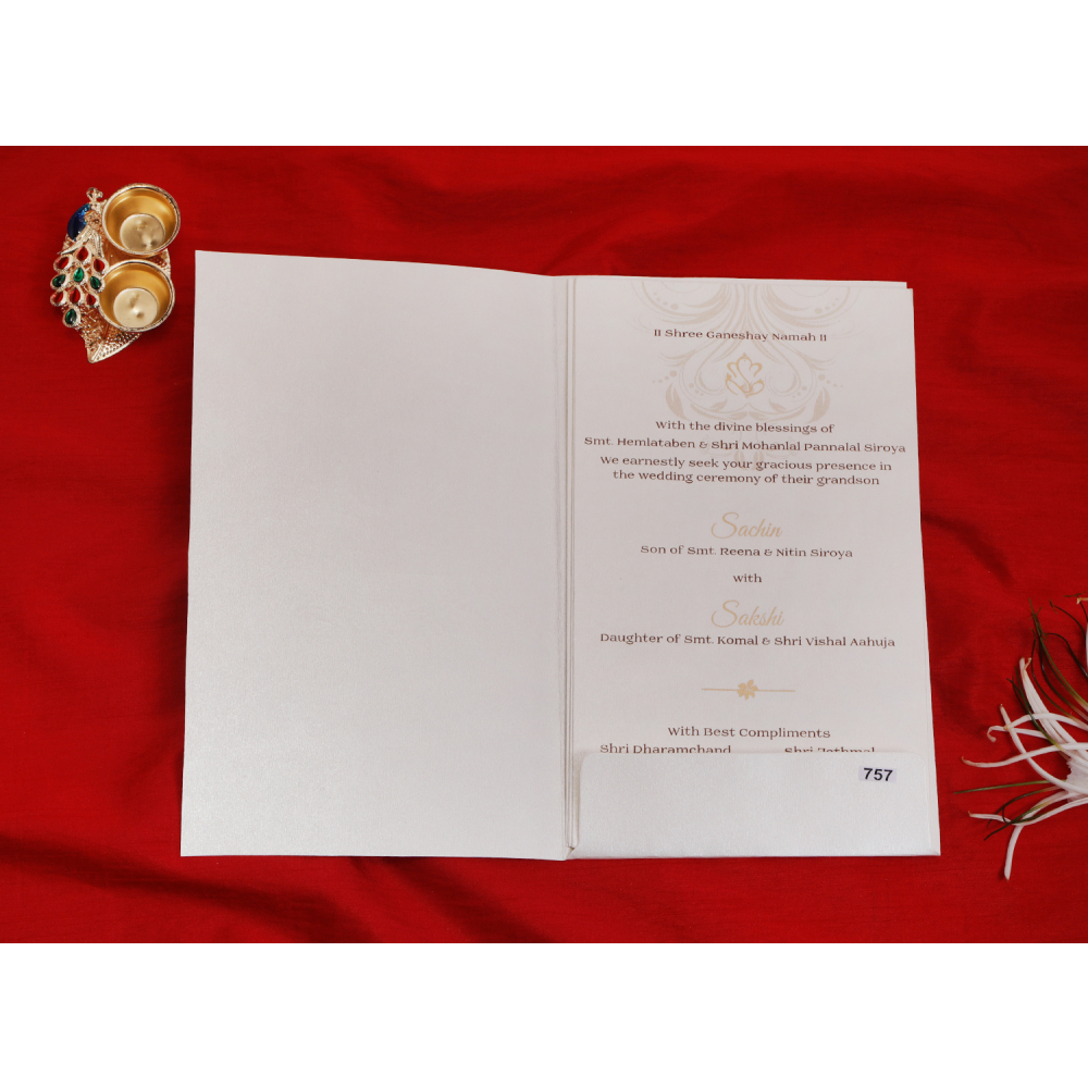 Beautiful multifaith wedding invite - Click Image to Close