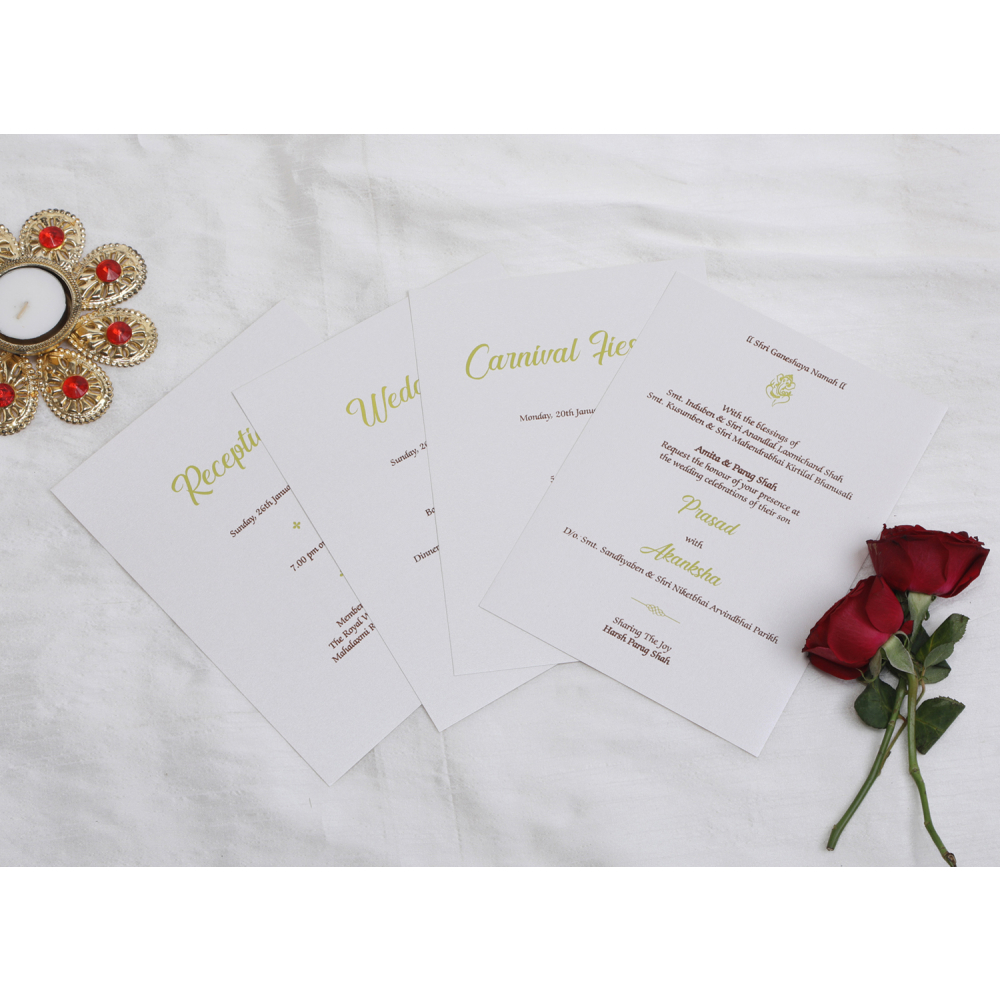 Beautiful Pista colored Fairyland wedding Invite - Click Image to Close