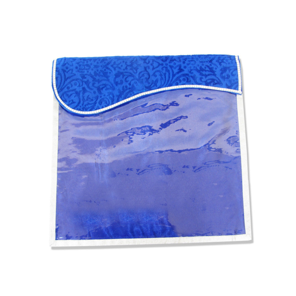Brocade Saree Bag in Blue - Click Image to Close