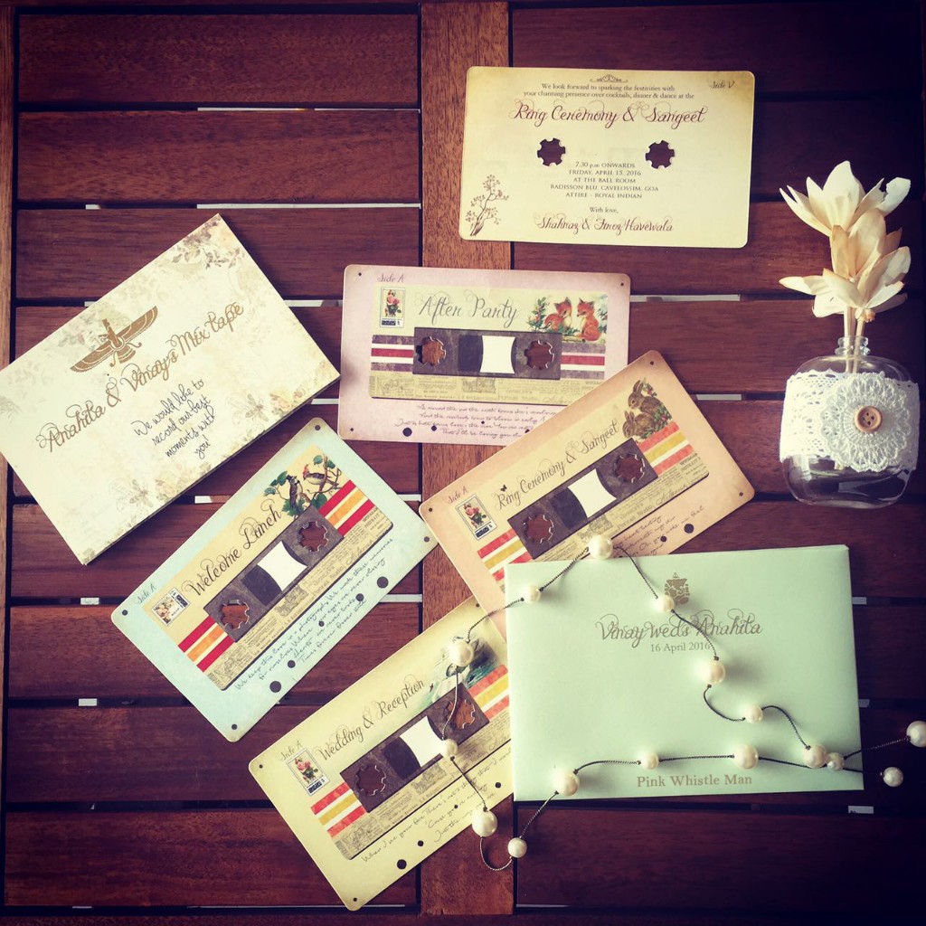  Old styled Cassette Wedding Invite