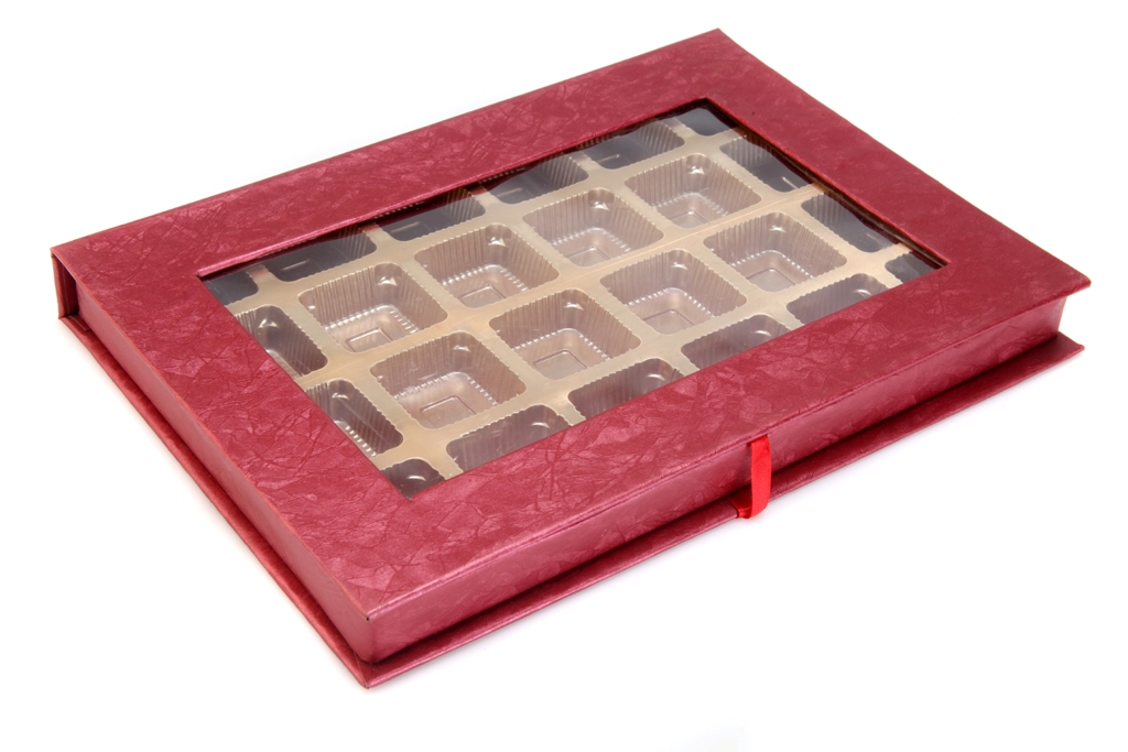 Download Chocolate Box in Rectangular shape with Crimson Color