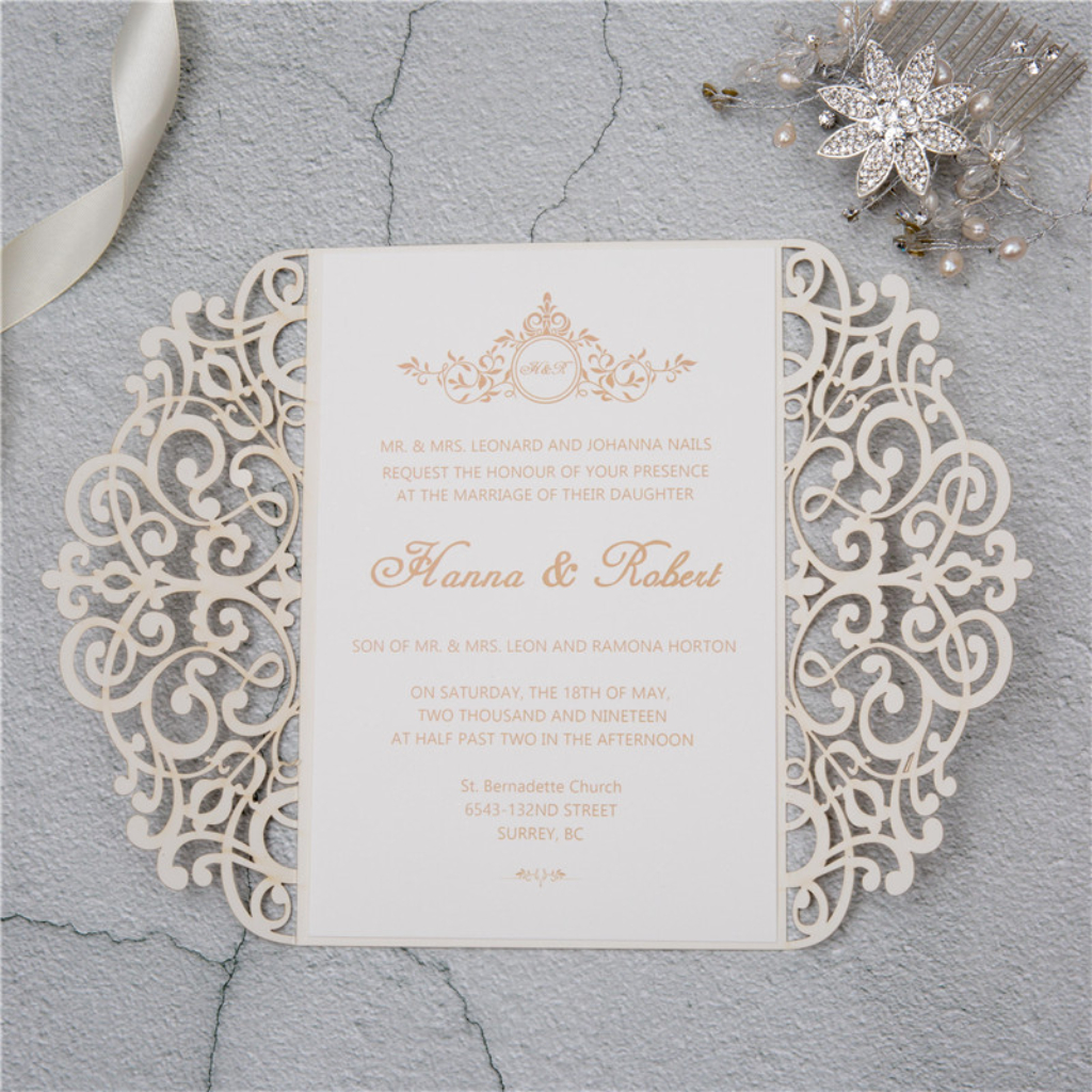 Classic Laser-cut Invitations 14 - Click Image to Close