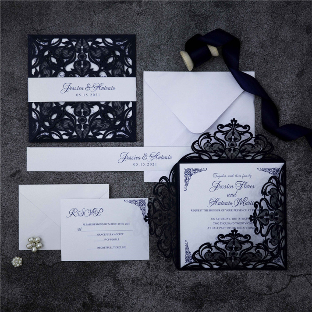 Classic Laser-cut Invitations 156 - Click Image to Close