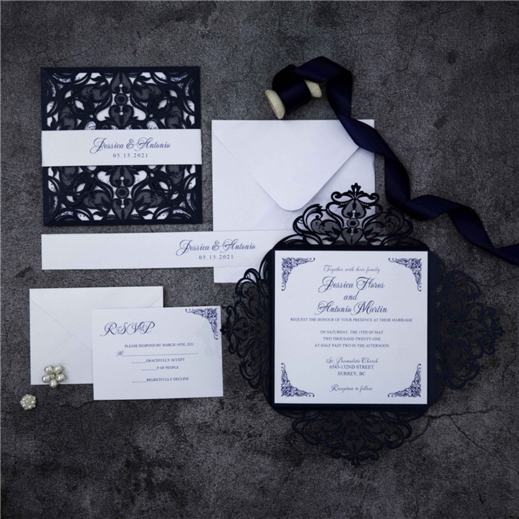 Classic Laser-cut Invitations 156 - Click Image to Close