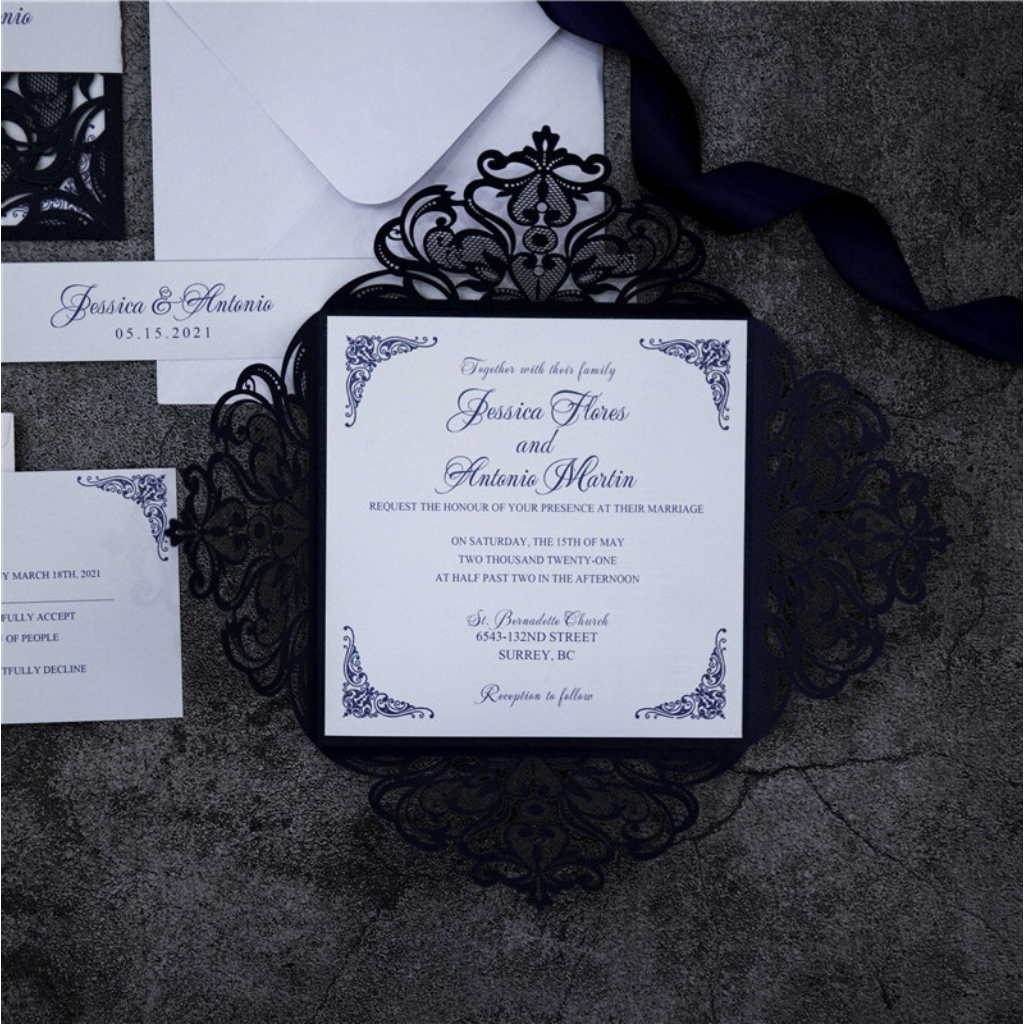 Classic Laser-cut Invitations 156 - Click Image to Close